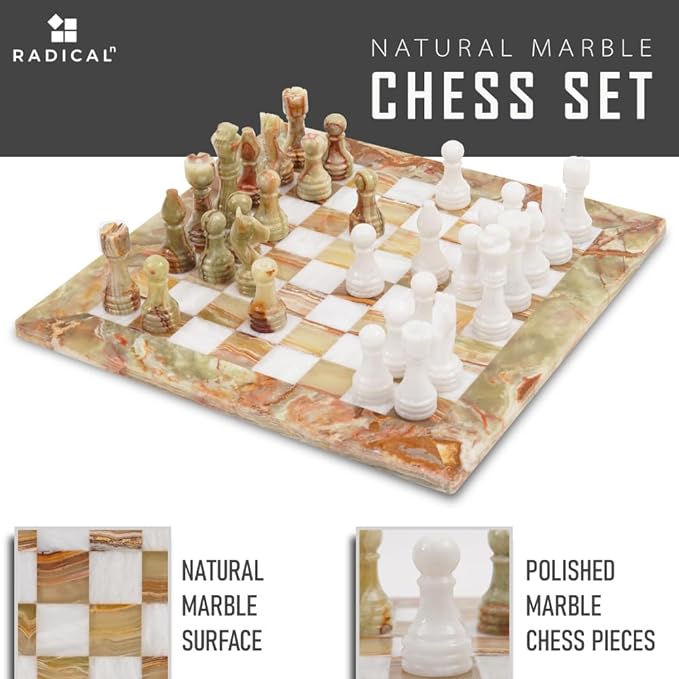 Handmade Onyx Marble Chess Set