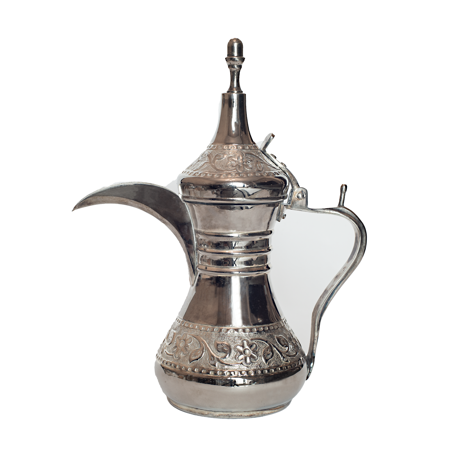 Antique Traditional Style Silver Coffee Pot (Set of 2)